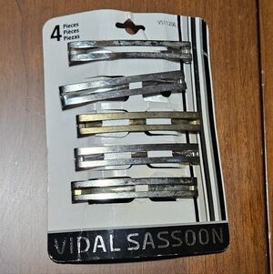 Silver and Gold Hair Clips